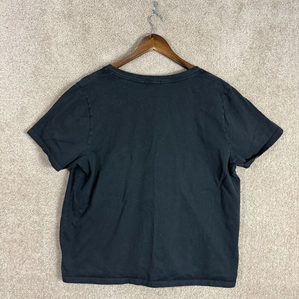 Good American Girlfriend T-Shirt Womens 4 XL Black V Neck Supima Cotton Boxy - Picture 8 of 10